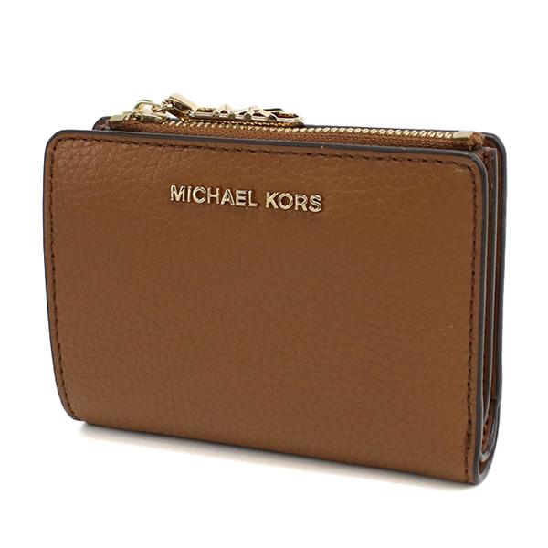 MICHAEL KORS マイケル・コース EMPIRE 32S4G8ED7L 二折財布小銭入付き LUGGAGE ブラウン系 レディース MICHAEL KORS（マイケルコース） 二つ折り財布 折り畳み EMPIRE 小銭入