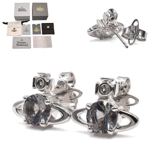 ヴィヴィアンウエストウッド ピアス REINA EARRINGS Reina Earrings in PLATINUM-BLUE-CZ | Vivienne Westwood®