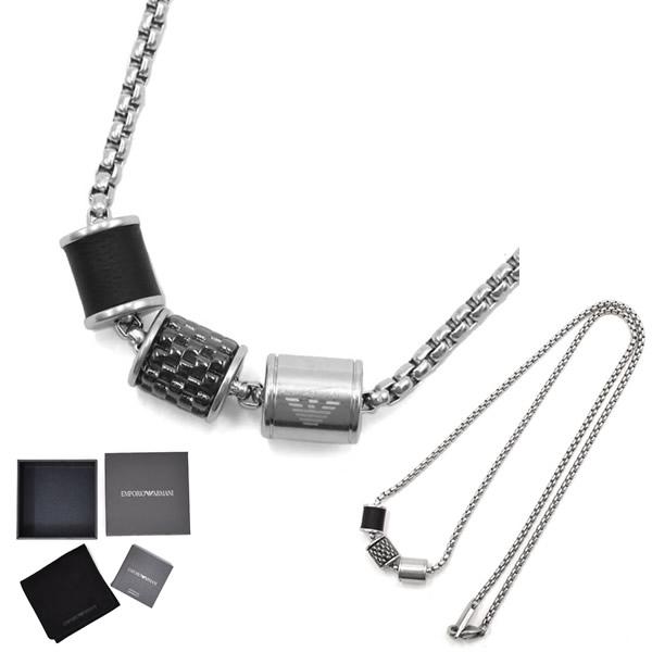 EMPORIO ARMANI ネックレス EGS2383020 BLACK/SILVER EMPORIO ARMANI エンポリオアルマーニ ネックレス EGS2383020