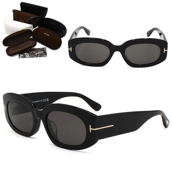 TOM FORD ブラック サングラス スクエア型 TOM FORD Eyewear スクエアフレーム サングラス | ブラック