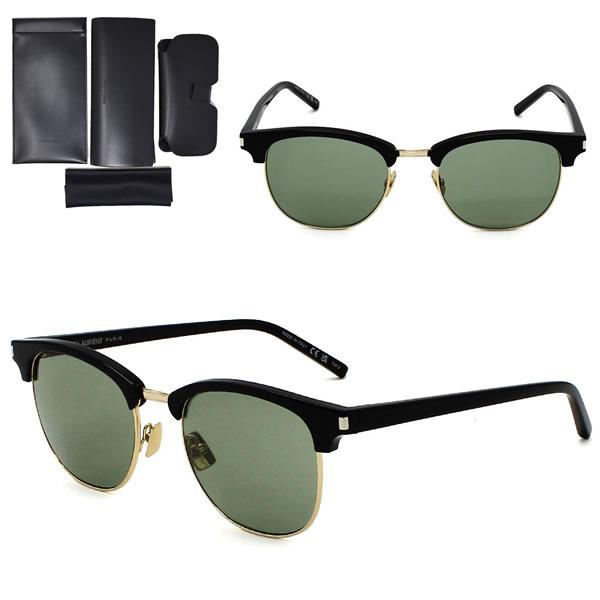 サンローラン SL108 014 サングラス グリーン ブラック ゴールド SAINT LAURENT サンローラン サングラス SL 108-014 SL108-014 ノーズ