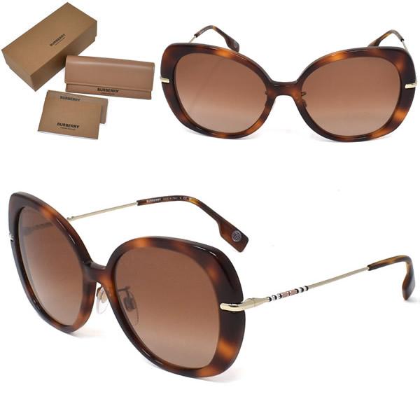 バーバリー BURBERRY サングラス UVカット BE4374F 331613 55 スクエア型 レディース ライトハバナ＋ブラウングラデーションサングラス BURBERRY（バーバリー） サングラス BURBERRY 0BE4374F 331613 55