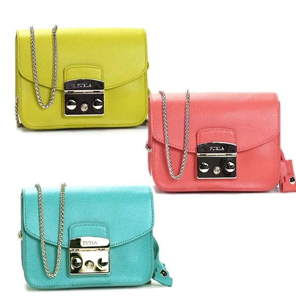 フルラ　FURLA メトロポリス　ショルダー FURLA（フルラ） メトロポリス ピンク ミニ チェーン ショルダーバック