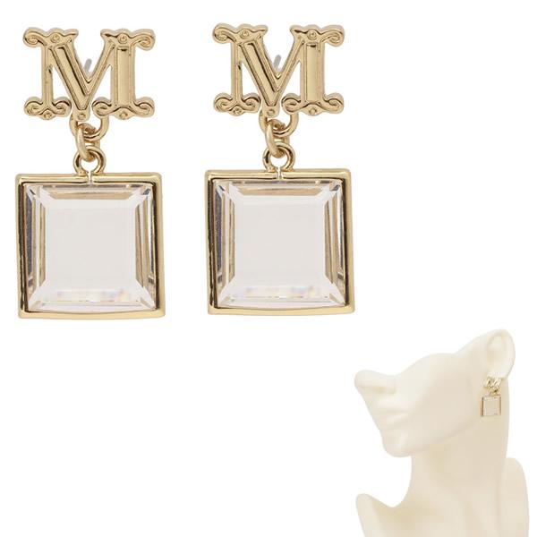 マックスマーラ ピアス MAX MARA 47560929600 001 EARRY04 Mロゴ