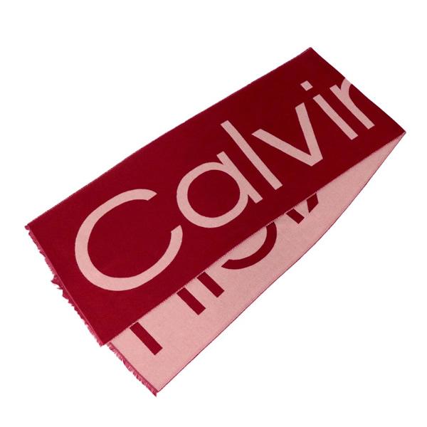 カルバンクライン   マフラー K60K612028-XAI レディース レッド マフラー Calvin Klein（カルバン・クライン） マフラー Calvin Klein