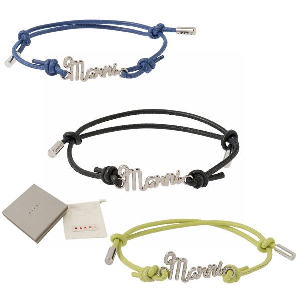 MARNI スクリプト レザーブレスレット BRZB0024A0 マルニ MARNI BRZB0024A0 M2000 00B59 スクリプト カーシブロゴ