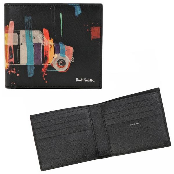 Paul Smith（ポール・スミス） 財布 二つ折り財布 折り畳み M1A 4832