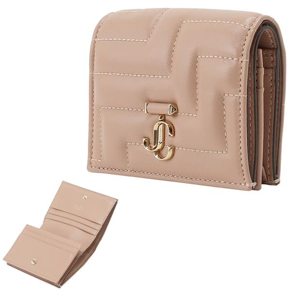ジミーチュウ　HANNE ヴァレンヌ　二つ折り財布　コンパクトウォレット ジミーチュウ 二つ折り財布 ミニ財布 ハンヌ JC レディース