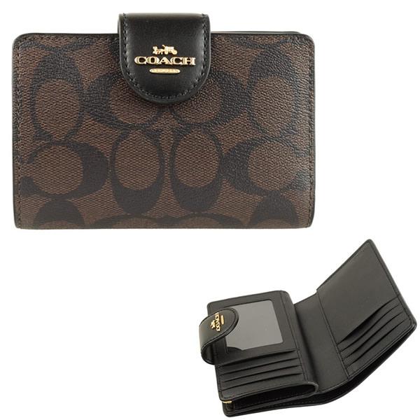 COACH（コーチ） 並行輸入品 二つ折り財布 折り畳み シグネチャー