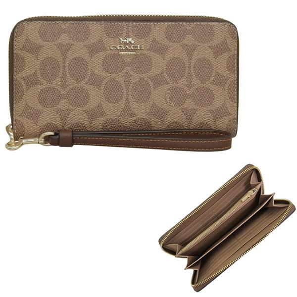 COACH（コーチ） 並行輸入品 ラウンドファスナー長財布 アウトレット 