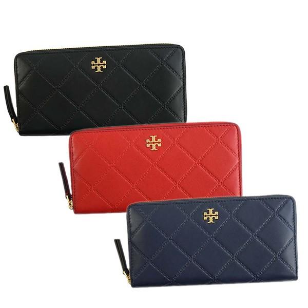 TORY BURCH トリーバーチ ラウンドファスナー長財布 39962 GEORGIA ZIP CONTINENTAL WALLET ブラック レッド ピンク ネイビー BLACK LIBERTY RED ROYAL NAVY