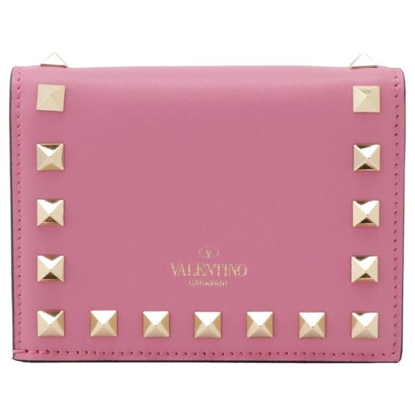 ヴァレンティノ/二つ折財布 ピンク　ミニ財布　ウォレット VALENTINO（ヴァレンティノ） 財布 二つ折り財布 折り畳み ミニ財布