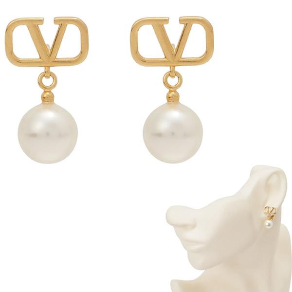 VALENTINO ヴァレンティノ ピアス 1W2J0E36 UXM 0O3 Vロゴ
