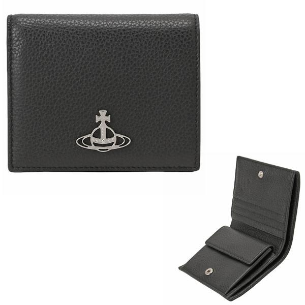 ヴィヴィアンウエストウッド 財布 Vivienne Westwood 二つ折り財布 折り畳み ミニ財布 51010024 L001J N401 ブラック GRAIN LEATHER BILLFOLD ヴィヴィアンウエストウッド 財布 Vivienne Westwood 二つ折り財布 折り畳み ミニ財布 51010024 L001J N401 ブラック GRAIN LEATHER BILLFOLD