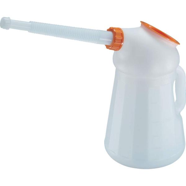 サイズ：3Lスタイル：ピノッキオノズル長(mm):230、容量(L):3高さ(mm):300、目盛間隔(ml):500ポリエチレン(PE)、本体容器、こし網付きノズルブランド:トラスコ中山(TRUSCO)