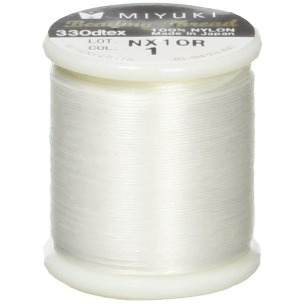 他サイト： MIYUKI ビーズステッチ糸 #40/50m巻 白 K4570/1の商品画像