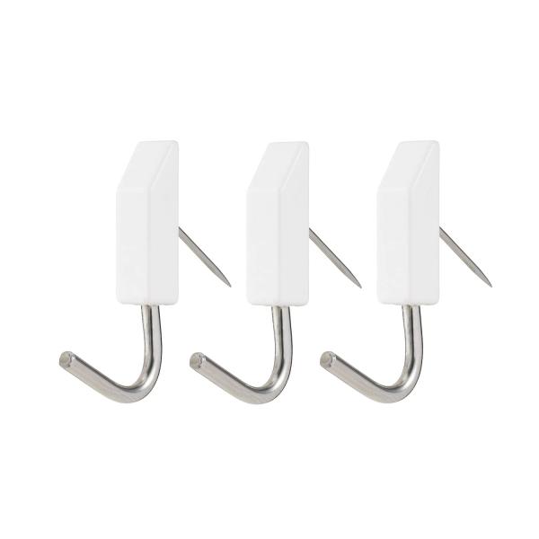 他サイト： レック(LEC) カレンダーピンフック 3個入 耐荷重:1.2kg ホワイト H00404の商品画像