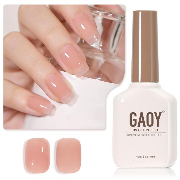 GAOY ジェルネイル シアーカラージェル ナチュラルピンク 透明感 1301 単色 16ml