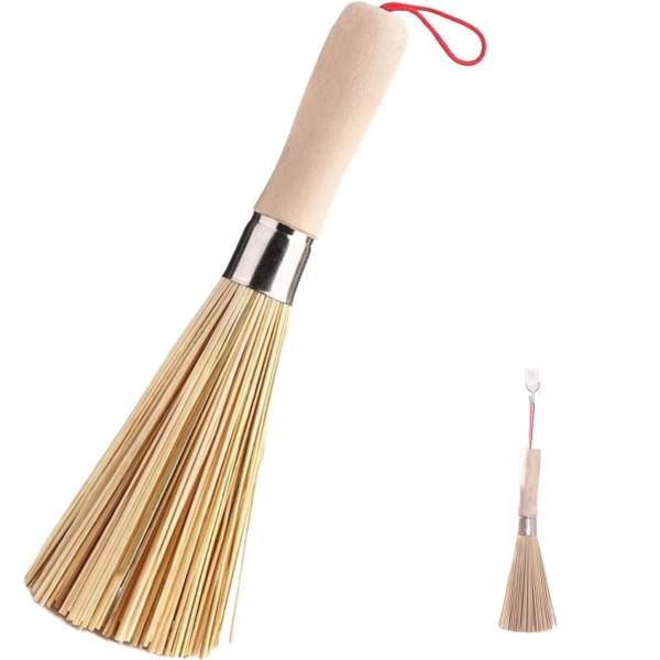 カラー：木製のものサイズ：25*3cm天然で環境にやさしい：天然の竹を使用しており、環境にやさしく健康的です竹ブラシの長さは25*3cmで、お皿や鋳物のフライパンなどの頑固な汚れを落とすのに適しています強力な汚れ落とし：高密度で頑丈な竹毛は...