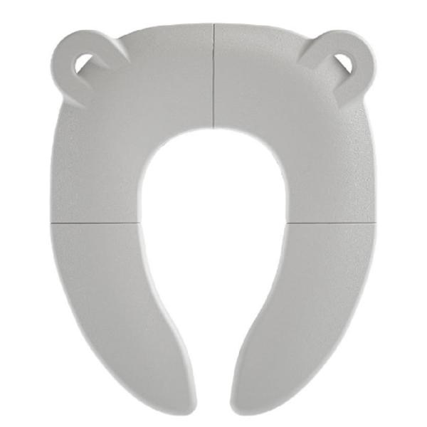 カラー：グレー商品仕様素材：PP、カラー：グレー、サイズ：30*35cm（使用時）、15.5*18.5cm（折り畳み時）、セット内容：補助便座＋収納ポーチ付き子供用補助便座お子さまの小さなお尻でもトイレに落ちることなくしっかり座れますので安...