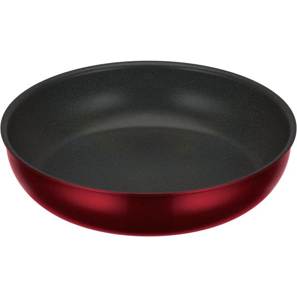 カラー：ディープレッドサイズ：28cmスタイル：IH・ガス対応IH対応取っ手のとれるフライパン本体サイズ(約):幅29.5×奥行き29.5×高さ6.5cm、本体重量(約):800g生産国:中国素材:【表面加工】内面：ふっ素樹脂塗膜加工 / ...