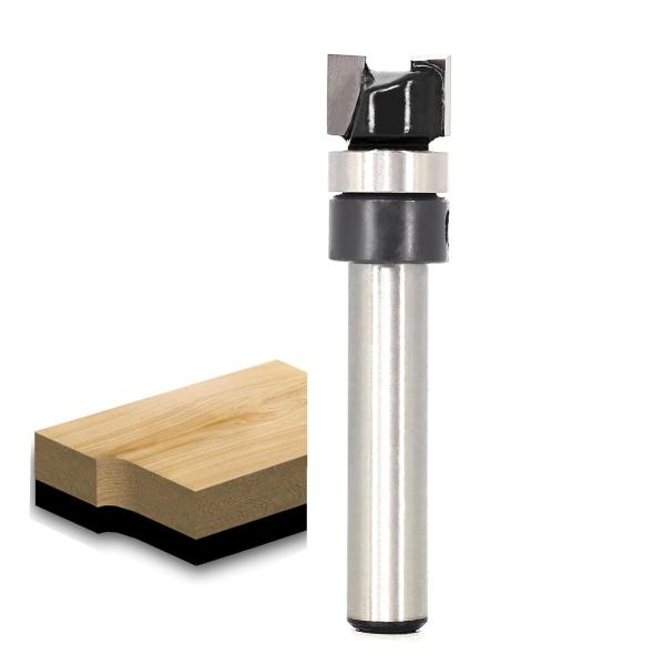 Akylin トリマービット 軸径6mm 面取りビット ガイドべアリング付ストレートビッ