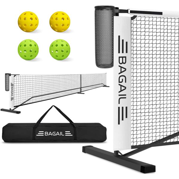 BAGAILピックルボールネットアウトドア用 6.7Ｍ/22FT規格サイズネット ポータブ