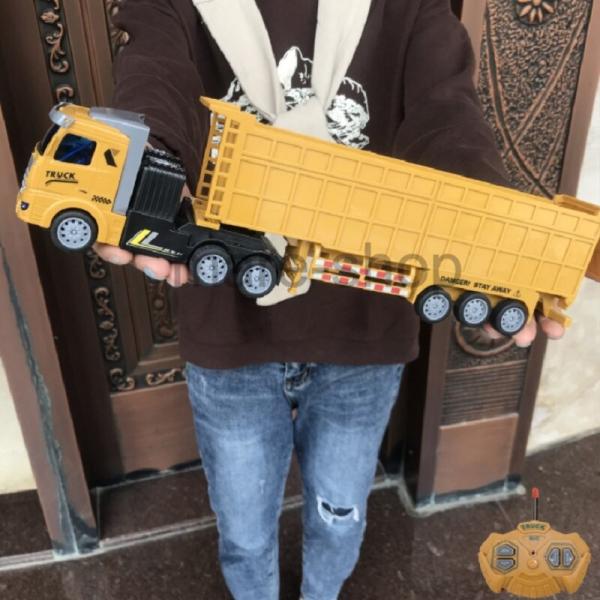 自動車 ラジコン トレーラー トラック コンボイ 1/48 RC USB充電 牽引