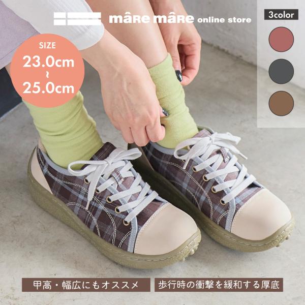 マーレマーレ　チェックポルカ WX262110　レディース　歩きやすい