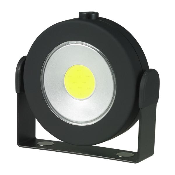 エルパ LEDマグネットライト COB LED搭載 明るさ調節可能【HI/LOW】 アウトドアや作業灯に最適 DOP-WL07(BK) 白色