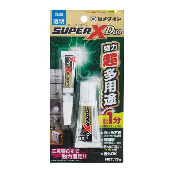 セメダイン 強力超多用途 スーパーX Duo 13g 透明