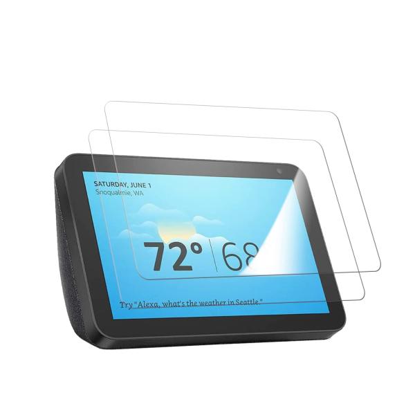 【 2枚入り】Echo Show 8 第1世代 2019 用のガラスフィルム 液晶保護 フィルム Show 8 第2世代 用の保護シート 保護ガラス