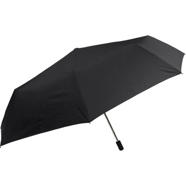 中谷 紳士折傘 耐風 ブラック 無地 【423-028】 手開き式 60cm ビッグサイズ