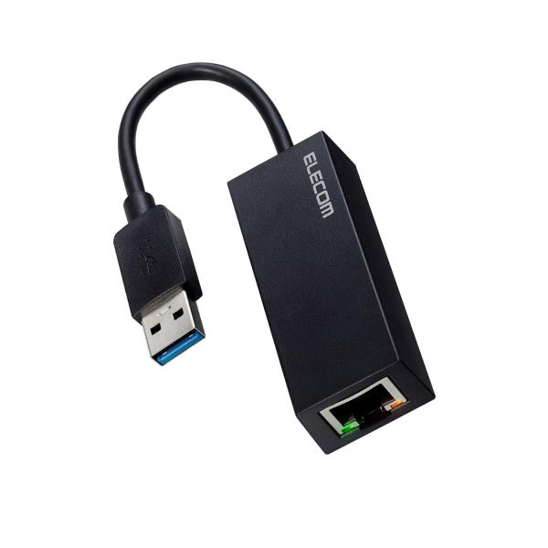 エレコム 有線LANアダプター USB3.2 (Gen1) ギガビット対応 ブラック EDC-GUA3V2-B