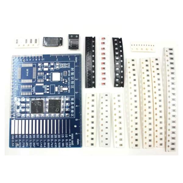 Dovhmoh スペアパーツ 高度なフルチップはんだ付け練習ボード 電子部品 DIY 生産キット