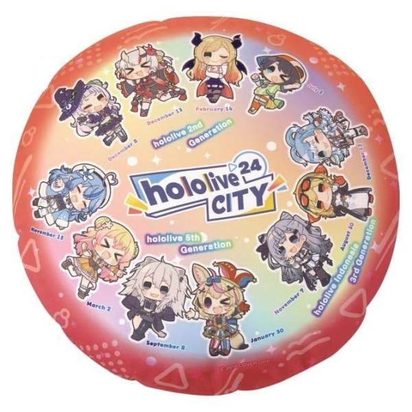 ホロ.ライブ #holo.live CITY’24 ラウンド クッション vol.2 約50cm 0期生 2期生 5期生 ID3期生 Advent