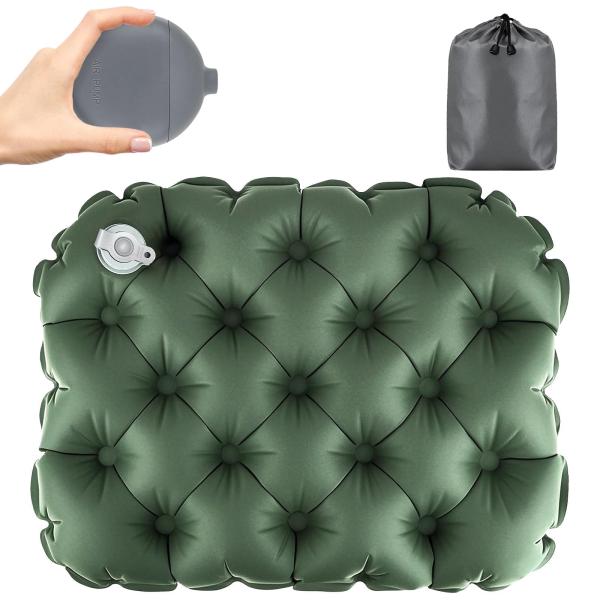 風織商社 折りたたみマット エアー レジャーシート 厚手 一人用【口付けず空気入れ・厚さ5cm・超軽量】座布団 お尻 エアークッション40x31cm