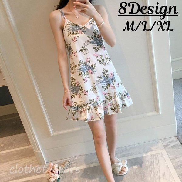 キャミソールワンピース ミニ丈 ショート丈 ルームウエア ナイトウエア 部屋着 レディース キャミワンピ フレアスカート パジャマ 寝巻き 寝間着 花 Katarou Dou Sy774 Mariage Mall 通販 Yahoo ショッピング