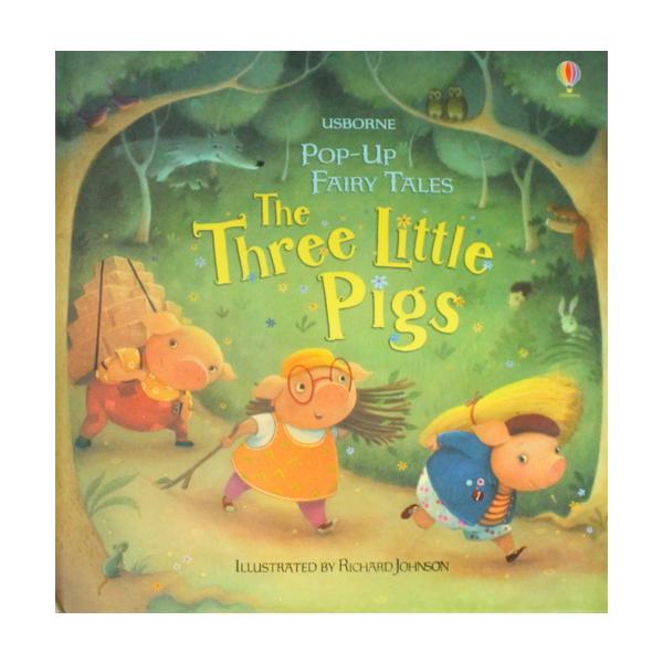 飛び出す絵本 3匹のこぶた Usborne 英語 しかけ絵本 ヨーロッパ発