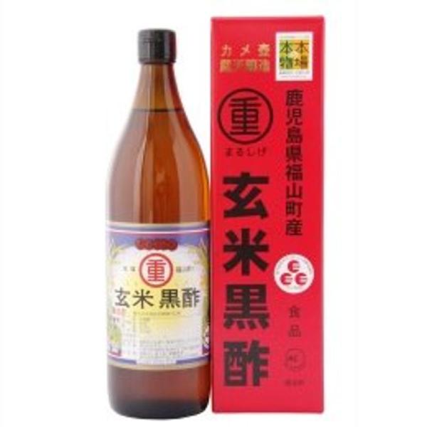 まるしげ 鹿児島県福山町産 玄米黒酢 900mL×2個 JAN:4979246280568 :20230328045024-00867:マリエッタ 通販 ふるさと納税 霧島市 3年熟成玄米黒酢!神命酢3本セット(各900ml) D5-020