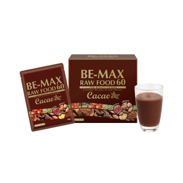 BE-MAX RAW FOOD 60 Cacaoローフード 60 カカオ 酵素＆プロテインで美ボディメイク 代謝UP プチ断食 ファスティング 置き換え食 消費期限2027/01/06