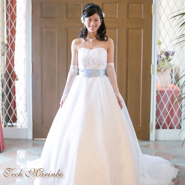 サッシュベルト【スイートパステル エンジェルブルー】 : ウエディング  