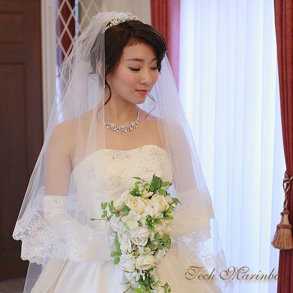 ウエディングベール ロング丈 花の妖精 300cm We184 ウエディング工房てくまりんぼ 通販 Yahoo ショッピング