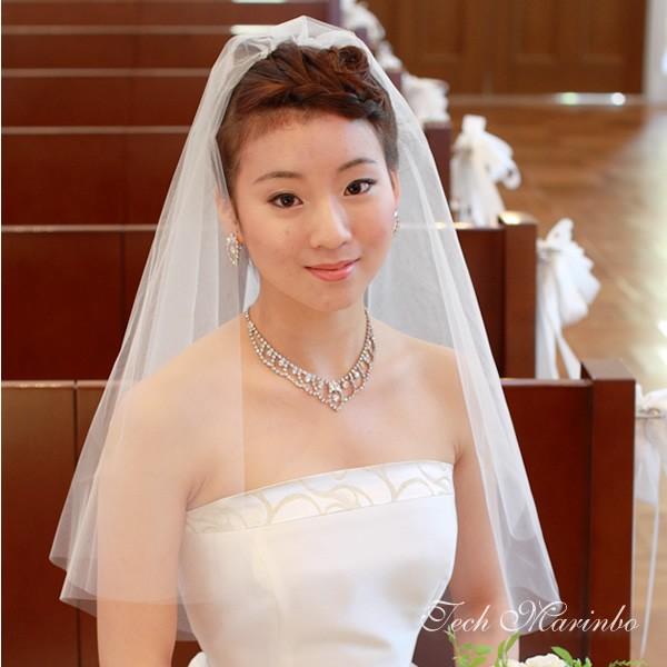 ウェディングベール ショート丈 シンプル メール便可 We281 ウエディング工房てくまりんぼ 通販 Yahoo ショッピング