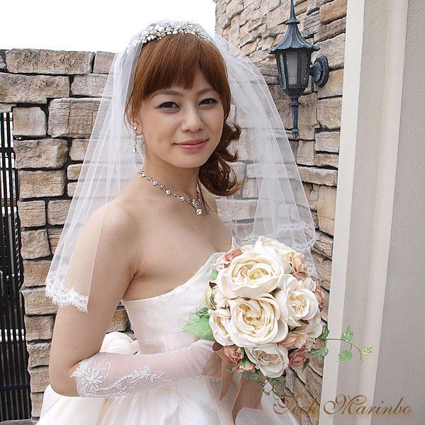 ウェディングベール リバーレースベール エレナ ショート丈 メール便可 We441 ウエディング工房てくまりんぼ 通販 Yahoo ショッピング