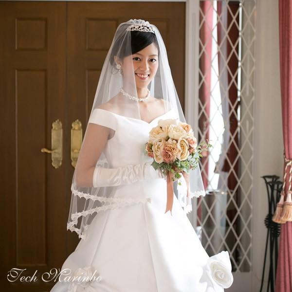 ウェディングベール ミドル丈 ルナ メール便可 We612 ウエディング工房てくまりんぼ 通販 Yahoo ショッピング