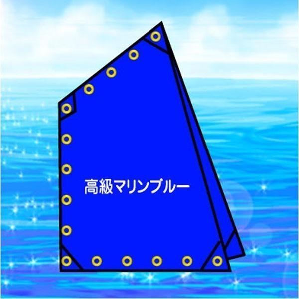 四角帆20200205 <高級マリンブルー>ラフ1.6ｍ フット1.6ｍ ヘッド1.3ｍ 