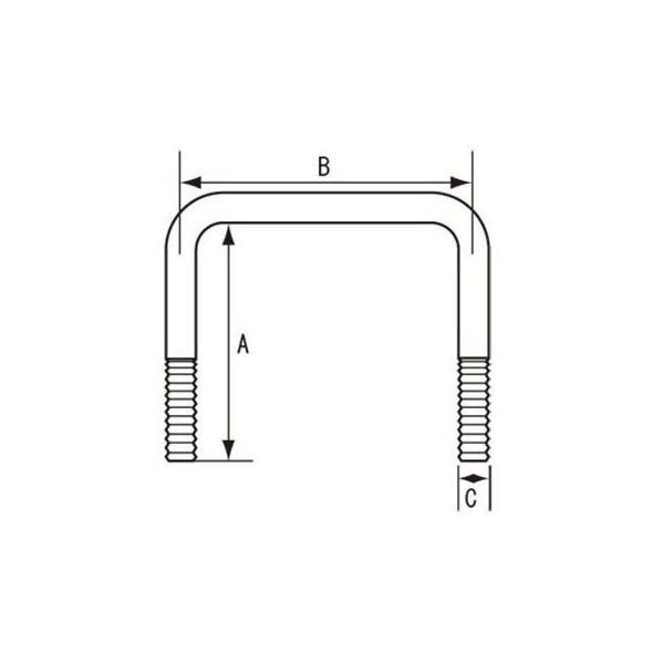 ■スチール■サイズ：A:150×B:63×C:10mm■セーフティーナット、ワッシャー付