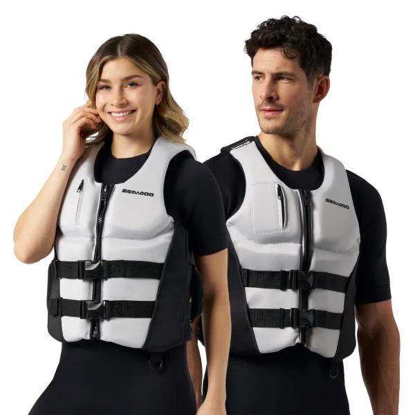 SEA-DOO（シードゥ）ライフジャケット  ネオプレン（ユニセックス）Wave Grip PFD（シルバー）＃960009 *JCI認定型（PWC）