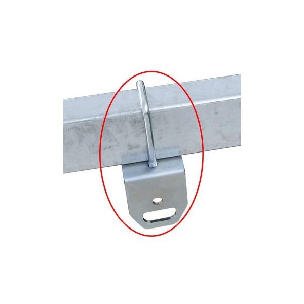 ■メーカー：SOREX (ソレックス)●収納式ステンレストランサムタイダウンが取付けでき、サイドフレームの任意の位置に取付が可能なフック。※注文時トレーラーの機種をお知らせください。